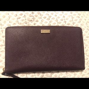 Kate Spade plum wallet/clutch
